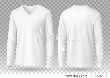 White long sleeve t-shirt 125826394