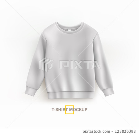 Sweatshirt mockup front template mockup design background. Sweatshirt mockup front template mockup design background. 125826398