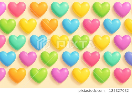 Colorful heart background image Colorful heart background image 125827082