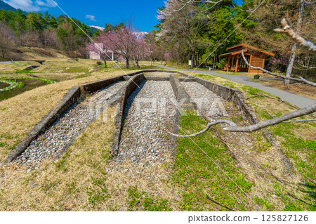 Remains of a water diversion in the National Alps Azumino Park, Nagano Prefecture Remains of a water diversion in the National Alps Azumino Park, Nagano Prefecture 125827126