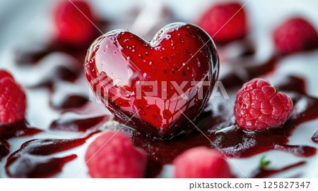 a vibrant wildflower meadow bursting with colorful blooms under a clear blue sky. This scene captures the essence of nature beauty in spring and summer. 125827347