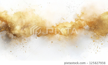 水彩塗抹漸層背景紋理材質濺金粉抽象 125827938