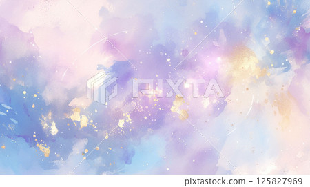 水彩塗抹漸層背景紋理材質濺金粉抽象 125827969