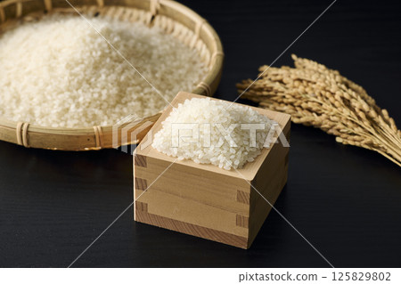 rice in a square rice in a square 125829802