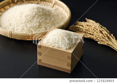 rice in a square 125829803