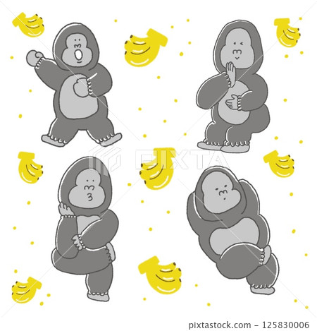 大猩猩日常放鬆姿勢合集 125830006