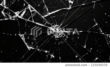 Broken glass texture 125830378