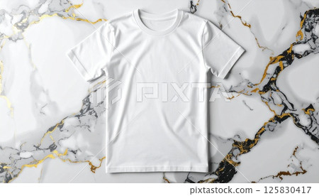 白色T卹樣機 白色T卹樣機 125830417