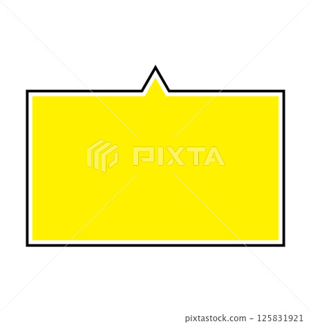 Simple speech bubble illustration, horizontal, square Simple speech bubble illustration, horizontal, square 125831921
