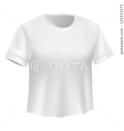 classic white t-hirt vector illustration 125833573