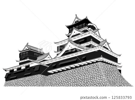 [Revised version] Kumamoto Castle Tower 125833793