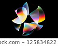 Vibrant abstract light orbs against black background 125834822