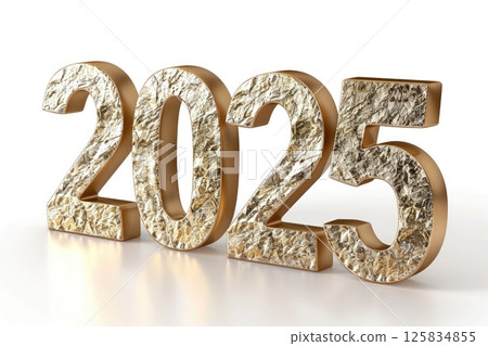 An elegant display of the year 2025 with a luxurious twist An elegant display of the year 2025 with a luxurious twist 125834855