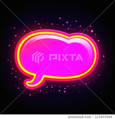 Explosive Pop Art Speech Bubble 125835084