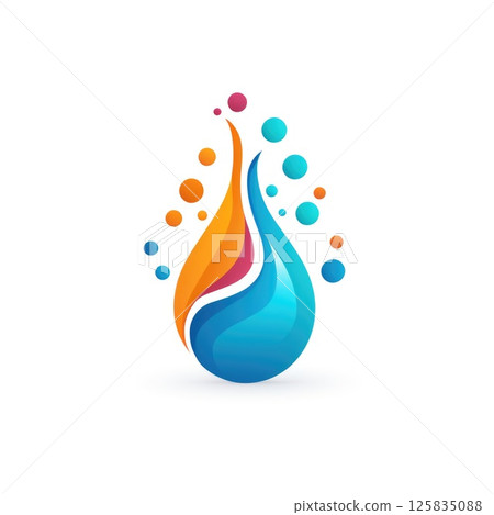 minimalistic graphic logo of pharmacy on white background 125835088