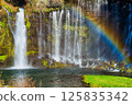 Rainbow and waterfall 125835342