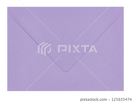 Rectangle envelope on white background Rectangle envelope on white background 125835474