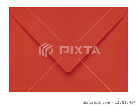 Rectangle envelope on white background 125835484