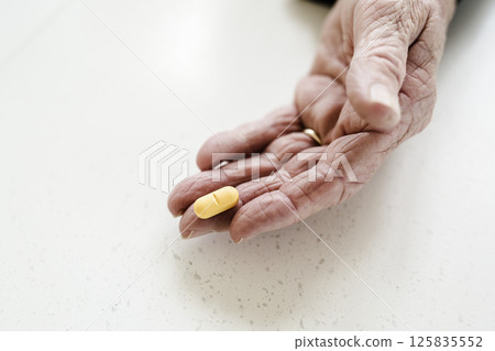Health issues at an old age, taking several medicines. Health issues at an old age, taking several medicines. 125835552