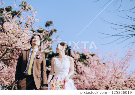 櫻花與婚紗照拍攝 125836019