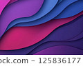 Cosmic purple abstract background with flowing shapes for modern design 125836177