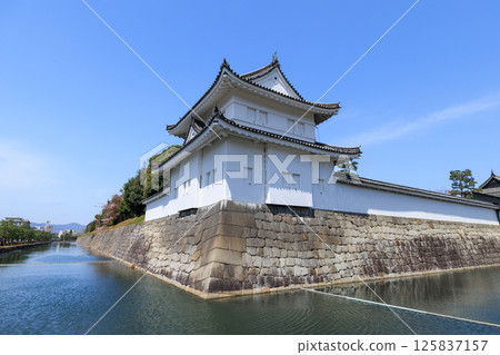 Spring in Kyoto: Nijo Castle, Southeast Corner Tower (Nakagyo Ward, Kyoto City, Kyoto Prefecture) Spring in Kyoto: Nijo Castle, Southeast Corner Tower (Nakagyo Ward, Kyoto City, Kyoto Prefecture) 125837157