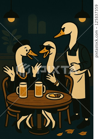 Swan Mode vol.15 Lively conversations at the beer hall Generative AI 125837359