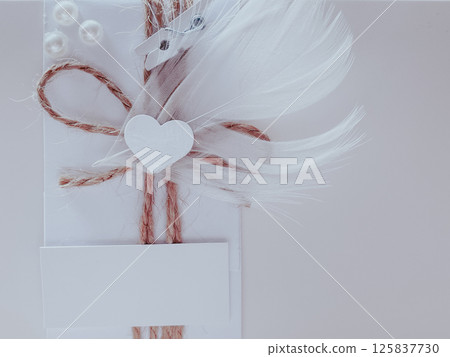 Postcard of gentle tones, wedding invitation. Postcard of gentle tones, wedding invitation. 125837730