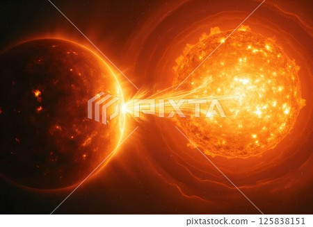 Solar Plasma Explosion in the Universe 125838151