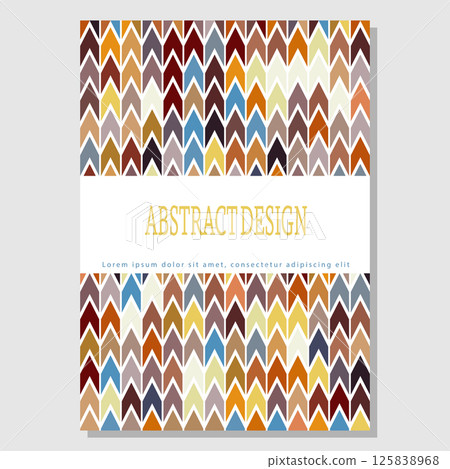 A color kaleidoscope. the layout of the composition for the creative idea of the design of title pages, covers, books, brochures, leaflets, posters, booklets. Layout of the interior and decoration 125838968