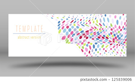 Abstract color design template for background, cover, screensaver, website and creative idea. Layout for interior design, corporate style and decorative creativity 125839006