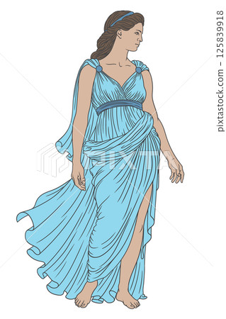 Vector Greek women. Vector Greek women. 125839918