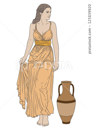 Vector Greek women. 125839920