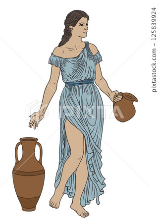Vector Greek women. 125839924
