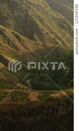 Sunset Mountain Landscape Near Garni Temple in Armenia Sunset Mountain Landscape Near Garni Temple in Armenia 125840398