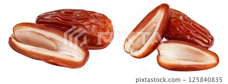 Dates isolated on white background with full depth of field. Dates isolated on white background with full depth of field. 125840835