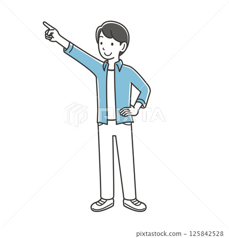young man pointing 125842528
