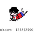 Lying down and laughing, Camera boy 125842590