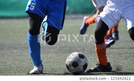 Soccer player to dribble Soccer player to dribble 125842822