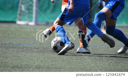 Soccer player to dribble 125842874