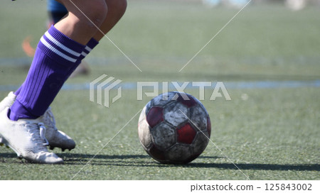 Soccer player to dribble Soccer player to dribble 125843002