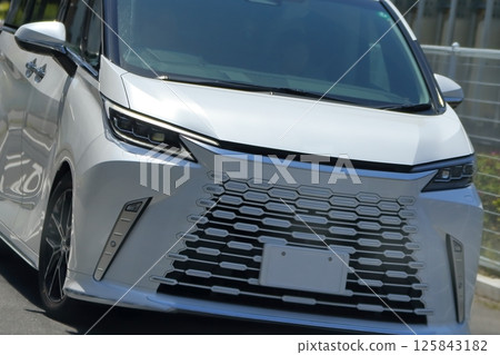 白色豪華小貨車圖像 125843182