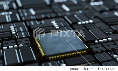 The Mother board for Technology concept 3d Rendering. 125843288