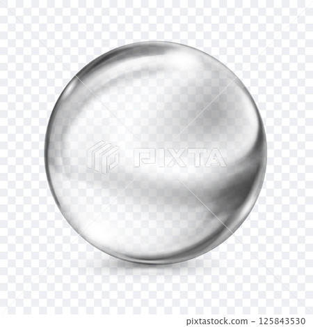 Gray sphere with a glares and shadow. Gray sphere with a glares and shadow. 125843530