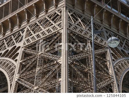 Iconic Landmark Steel Structure of The Ultimate Eiffel Tower. Iconic Landmark Steel Structure of The Ultimate Eiffel Tower. 125844105