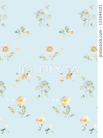 Charming Hand Rendered Scrollwork and Flower Graphics Charming Hand Rendered Scrollwork and Flower Graphics 125844281