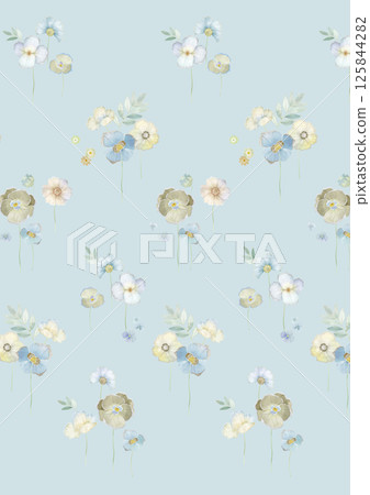 Charming Hand Rendered Scrollwork and Flower Graphics Charming Hand Rendered Scrollwork and Flower Graphics 125844282