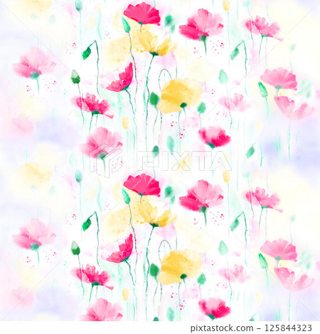 Exquisite Hand Crafted Curly Floral Pattern Compositions 125844323