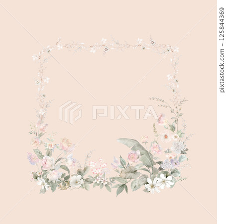 Exquisite Hand Crafted Curly Floral Pattern Compositions Exquisite Hand Crafted Curly Floral Pattern Compositions 125844369