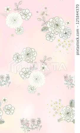 Exquisite Hand Crafted Curly Floral Pattern Compositions Exquisite Hand Crafted Curly Floral Pattern Compositions 125844370